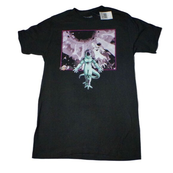 Dragon Ball Z Adult Size Small Shirt Black Fighter Freeza Final Attack Anime - Picture 1 of 4